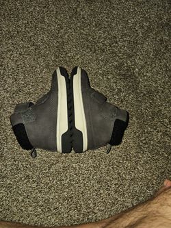 H&M Kids Grey Warm-Lined Winter Boots - Size 11 (Double Strap)