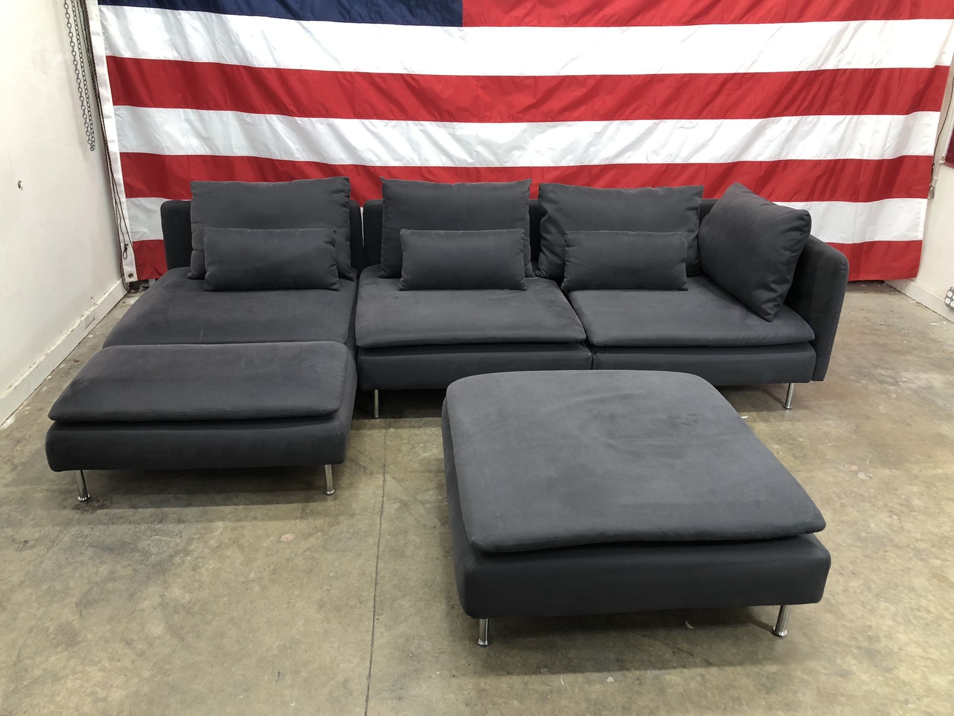 Free Delivery - IKEA SODERHAMN Sectional With Ottoman