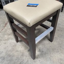 Tan Stool    17 X 17 X 22