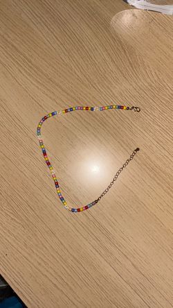 Colorful Beaded Daisy Choker Necklace