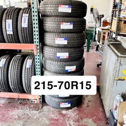215-70R15 Brand New Tires Set For Sale With Install