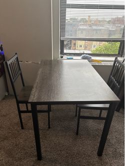 Table and chairs