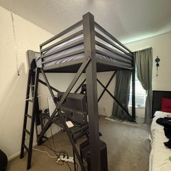 Metal Bunk Bed (Comes with mattress)