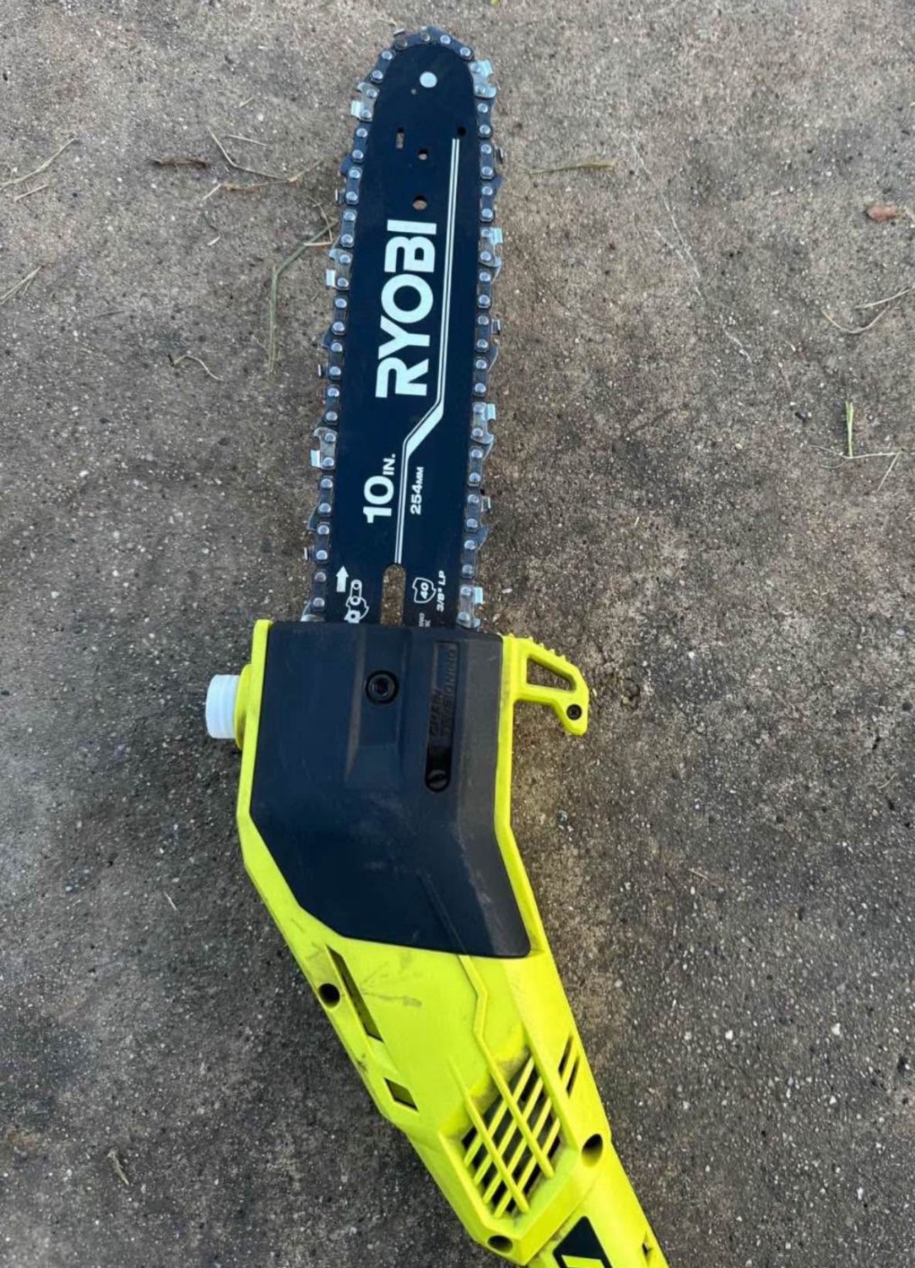 RYOBI 40V 10 in. Cordless Battery Pole Saw Battery and charger
