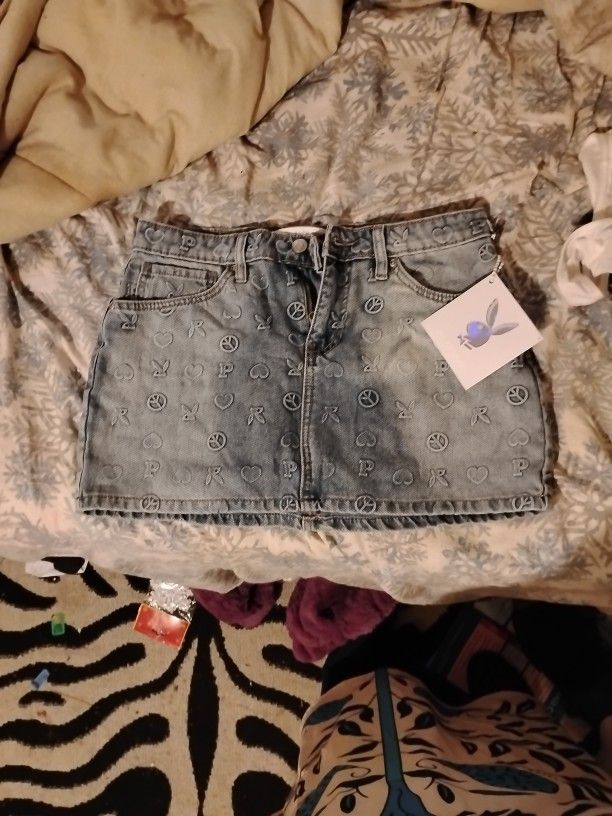 Playboy Denim Skirt