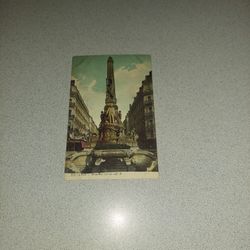 VINTAGE MONUMENT CARNOT UNUSED POSTCARD 