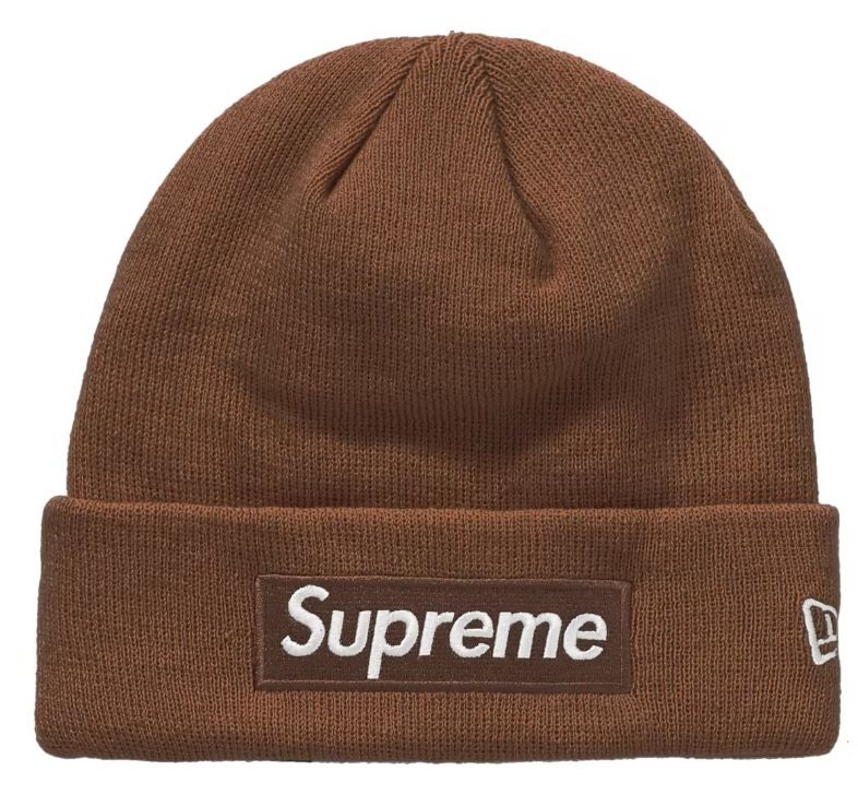 Supreme/ New Era Beanie (Dark Brown)