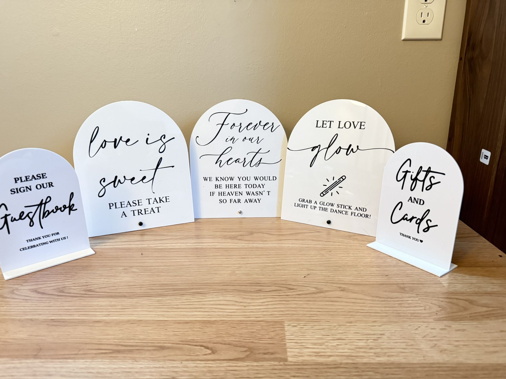 Wedding Signs (sold As Set Or Individual)