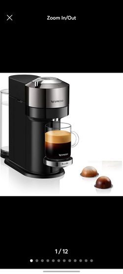 Nespresso Vertuo Next Deluxe Coffee and Espresso Maker Black Dark Chrome