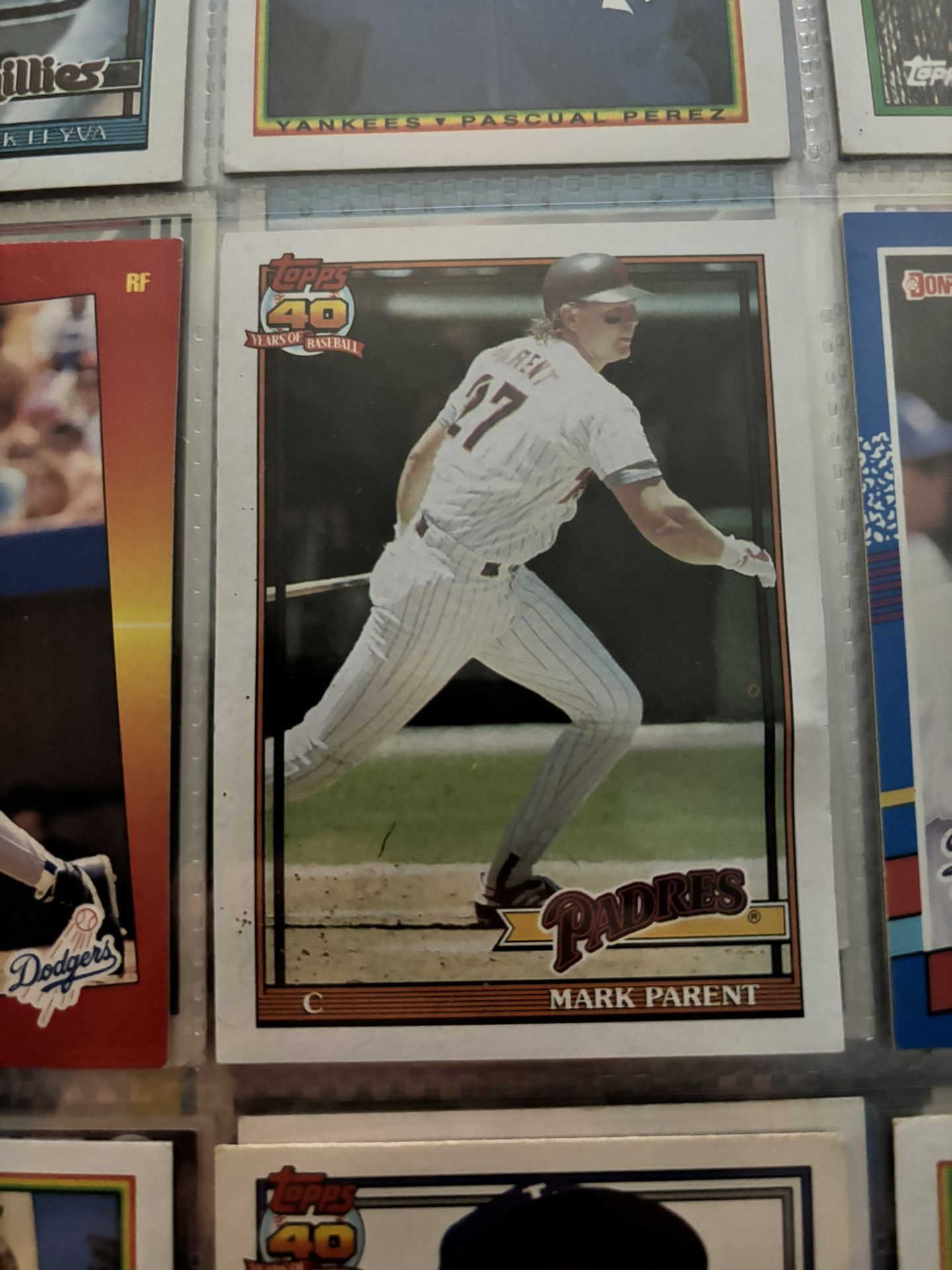 Topps #358 Mark Parent baseball card #MLB
