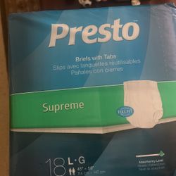 Presto Supreme Underwear Size Large