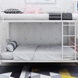 Twin Over Twin Metal Bunk Bed 