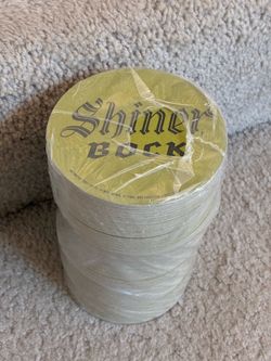 125 beer coasters sealed Spoetzl shiner bock supporting live music