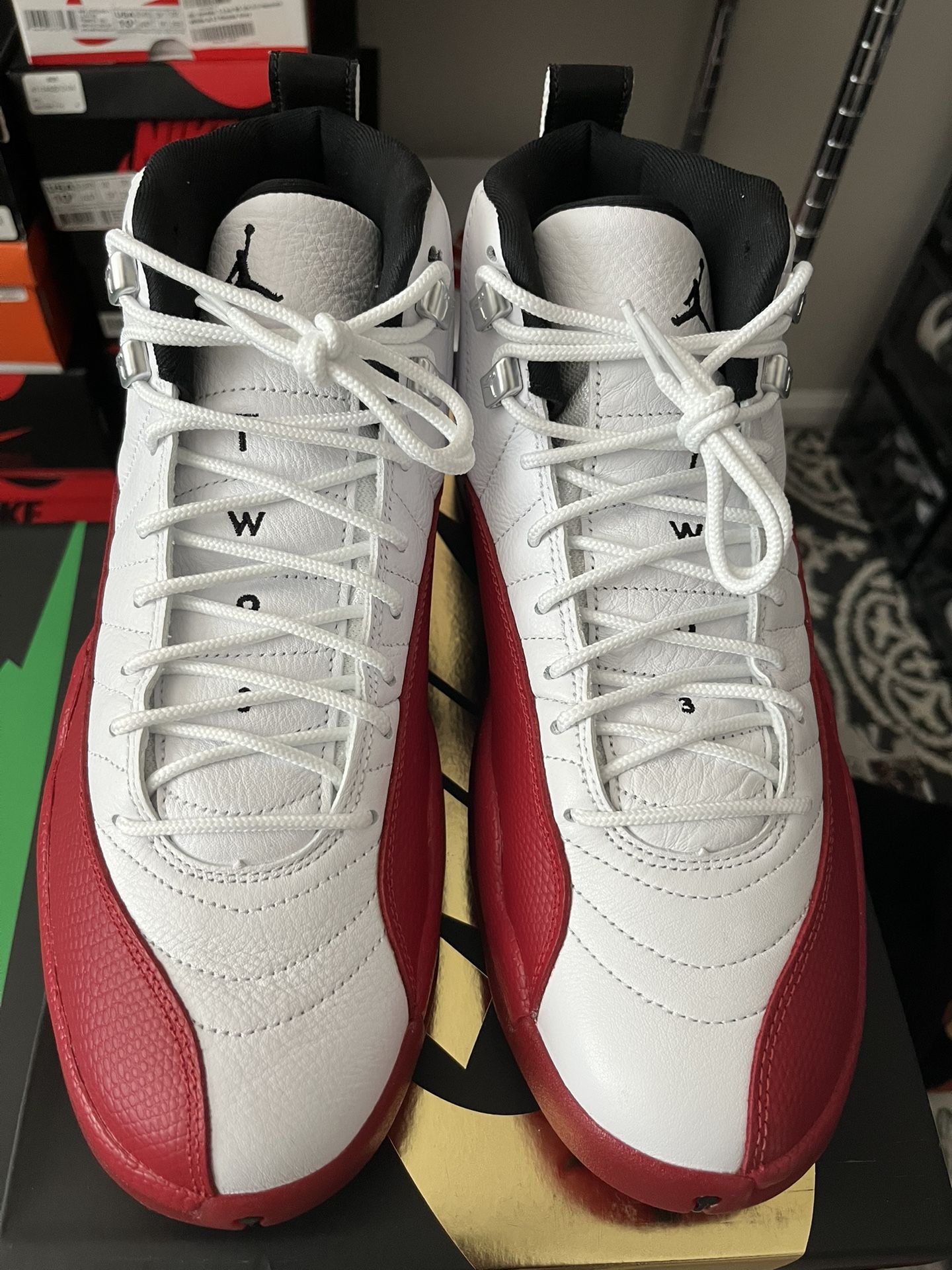 Jordan 12 Retro White/Red 2023 Size 10.5
