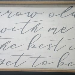 Large Wood And Canvas Wall Art