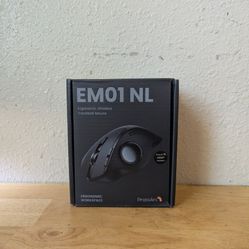 EMO1 NL  Ergonomic Wireless Trackball Mouse 
