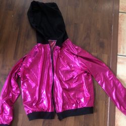 Shiny Pink Hoodie 