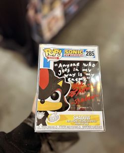 Funko Pop Sonic The Hedgehog Shadow Signed