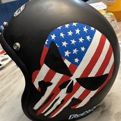 MMG XL Motorcycle Helmet w/custom Paint Job