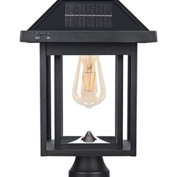 Large Solar Post Light