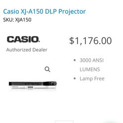 Casio XJ-A150 DLP Projector