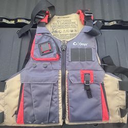 Onyx Adult Oversize Life Jacket – Fishing/Boating PFD – Like New