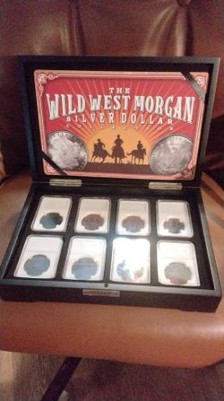 Wild West Morgan Silver Dollar Collection box