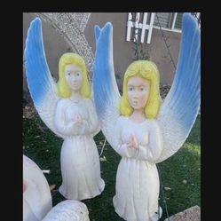 Angels Vintage Christmas Nativity 