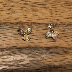 10K Black Hills Yellow Gold Small Leaves & Grapes Pendants $50 Firm Each 