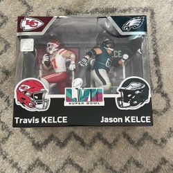 Travis & Jason Kelce Dual NFL Super Bowl LVII Legacy Series McFarlane Figure
