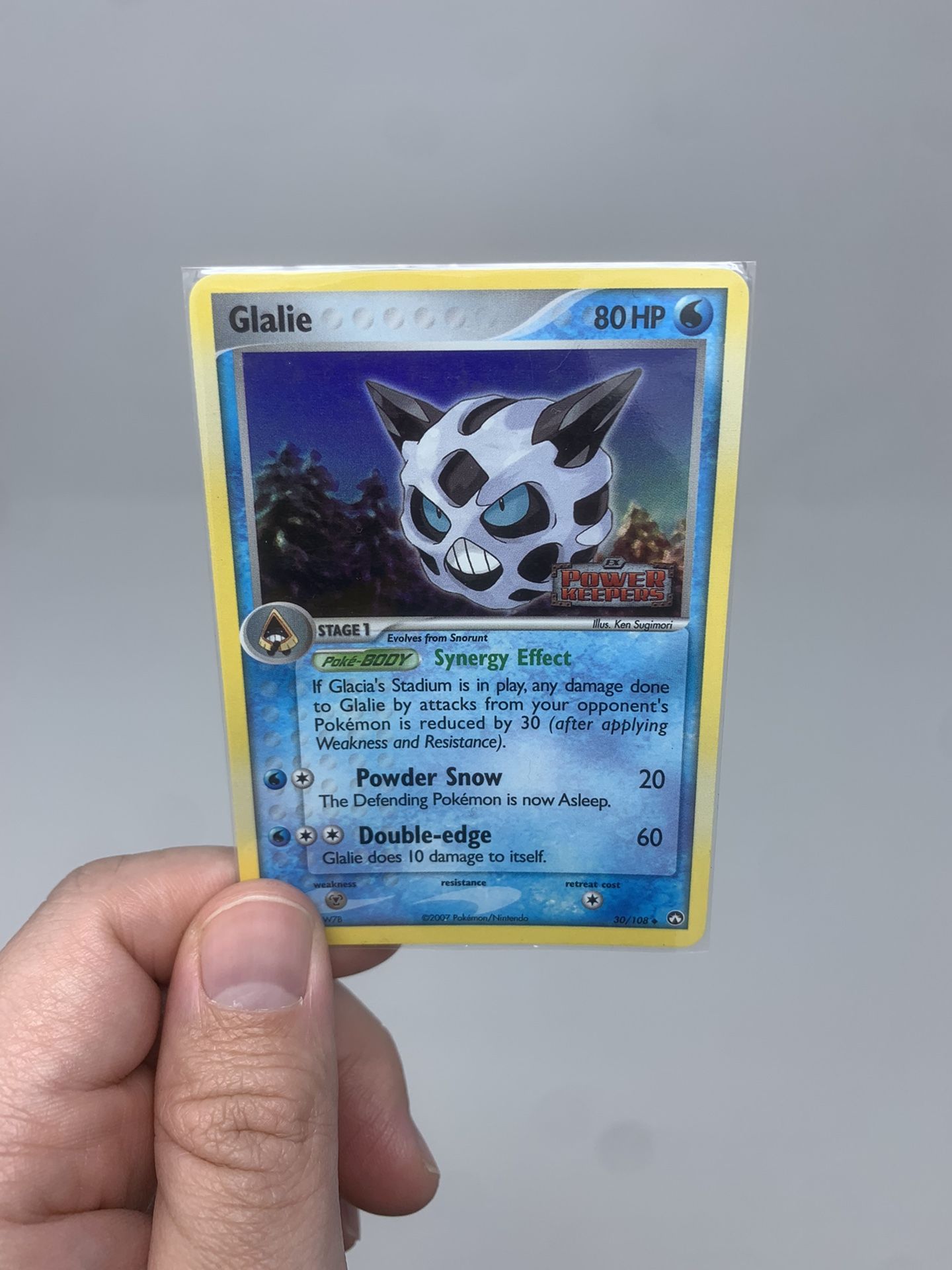 Glalie 30/108 NM Mint EX Power Keepers Stamp Holofoil Holo Pokemon Card
