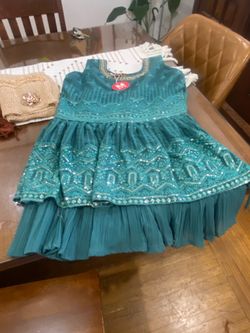 Indian outfit, several shawls, custom jewelry and hand fan