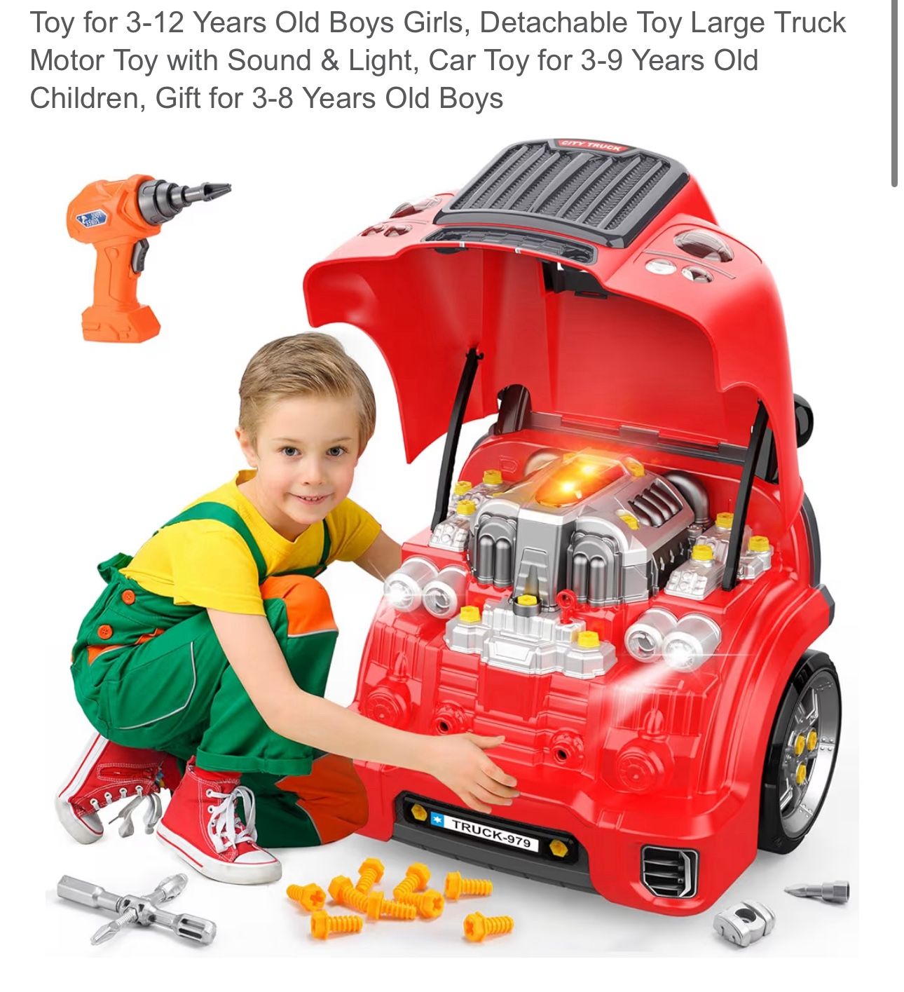 Detachable Toy Large Truck Motor Toy with Sound