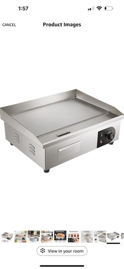 22” Electric griddle