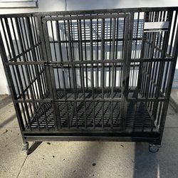 👉 Escape-Proof Heavy Duty Dog Crate – Reinforced Steel Kennel 🐶