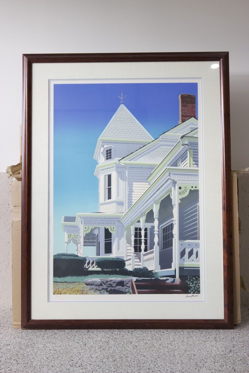 American 20th Century Victorian House Facade By Harry Devlin