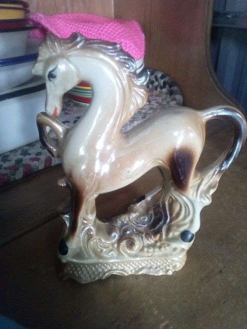 Vintage Horse Statue Made In Brazil