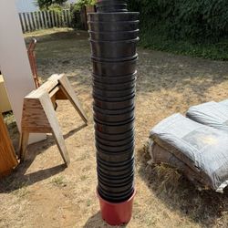 Black Plastic Planting Pots….
