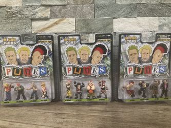 Complete Set Of Series One Micro Icons Punks + Two Dioramas