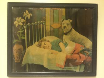 Rare print "on Guard no. 27 " very old 19th century