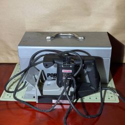Porter Cable - Model 555 - Plate Joiner with Metal Tool Box Case - Made in USA