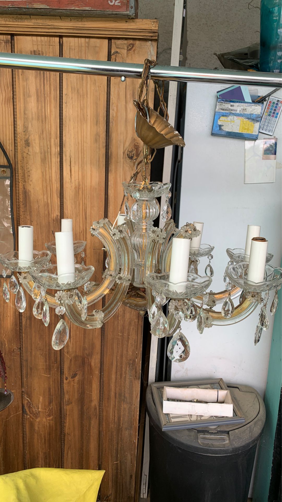 Glass antique chandelier