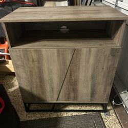 Modern Accent Cabinet / TV Stand – Grey Wood