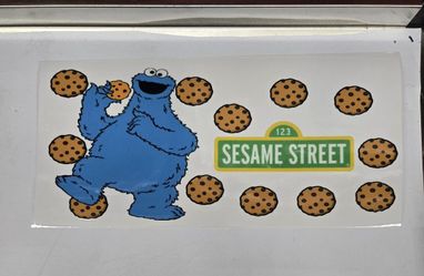 Cookie Monster Cookies Sesame Street UV Sticker