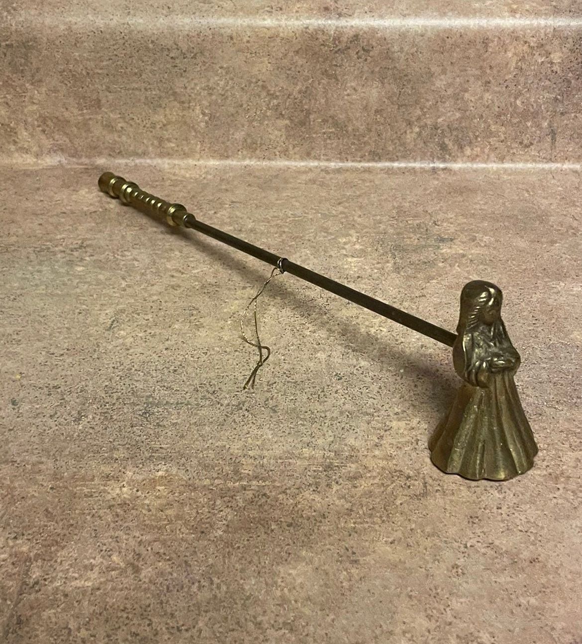 Antique Brass Candle Snuffer 1800’s in excellent condition