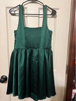 Brand new - Green satin short dress