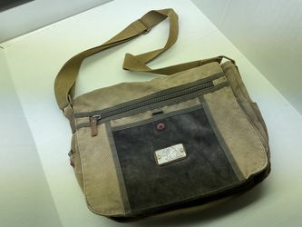 Relic 67 ( Fossil ) Canvas Suede Messenger Bag - Unisex 