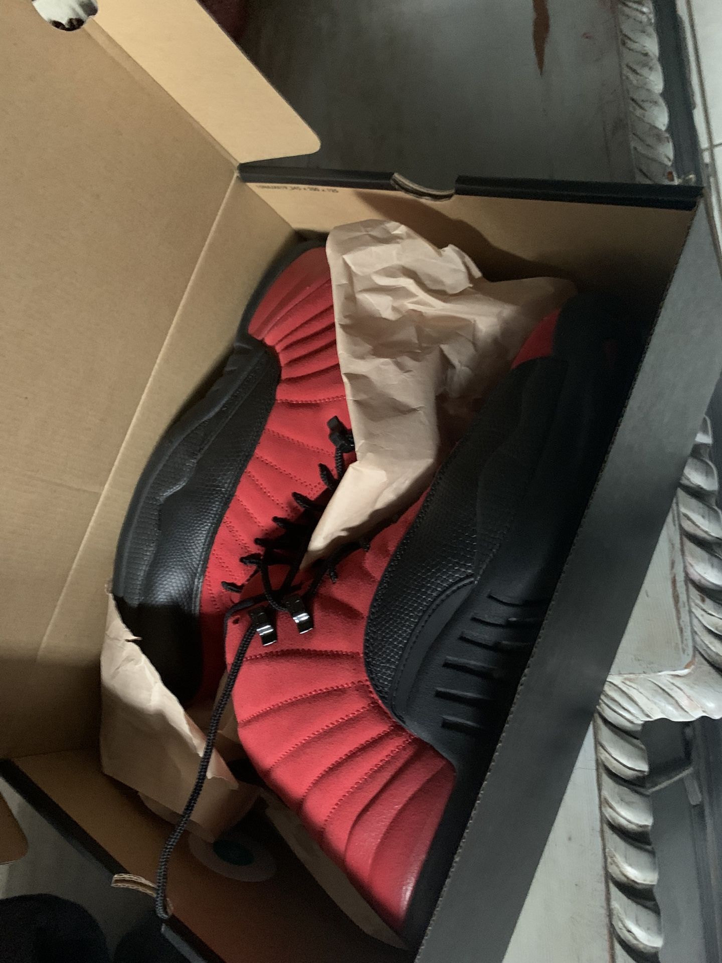 Jordan 12 Flu Game Size 9.5 - Lightly Worn, With Box