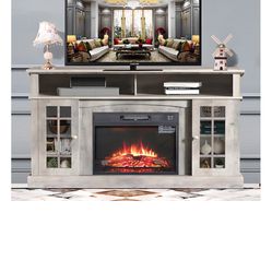 TV Stand Console With Electric Fireplace