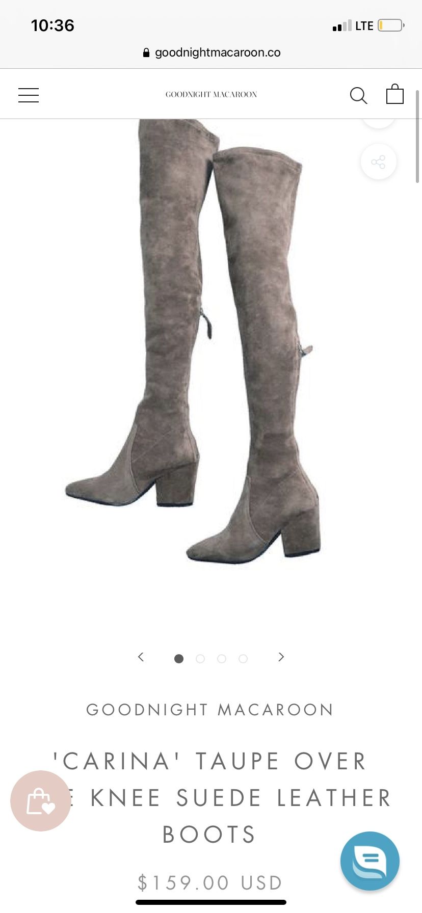 Taupe Thigh Boots